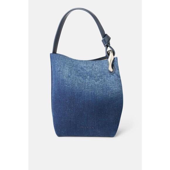 JW Anderson Blue Corner Bucket Bag with Stains - Picture 2 of 8
